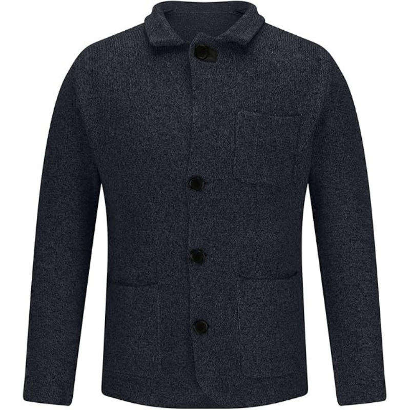 Men’s Blazer – Slim Fit – Wool Blend – Notched Collar – Single Breasted – Tailored Cut
