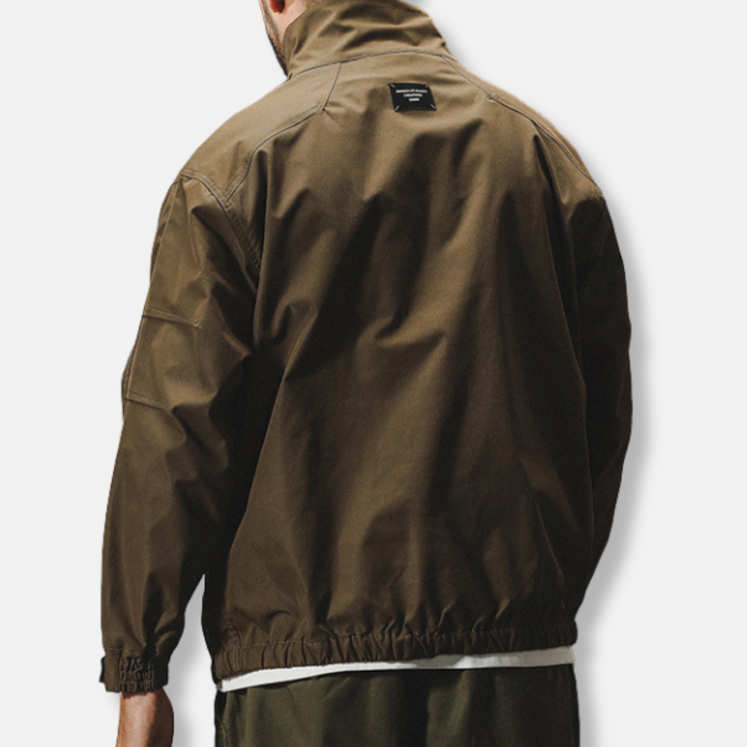 Men’s Outdoor Jacket – Windproof Water-Resistant – Relaxed Fit – Utility Design