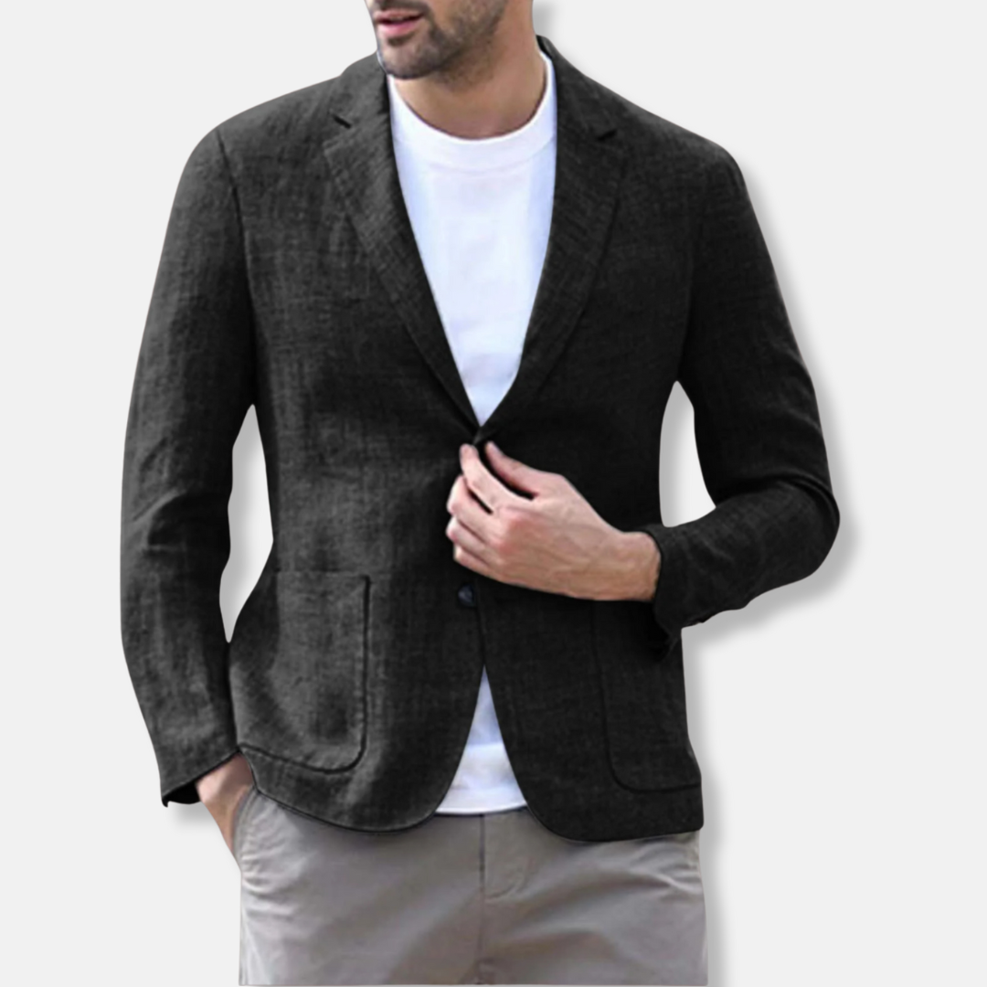Men’s Blazer – Slim Fit – Breathable Blend – Single Breasted – Notch Lapel
