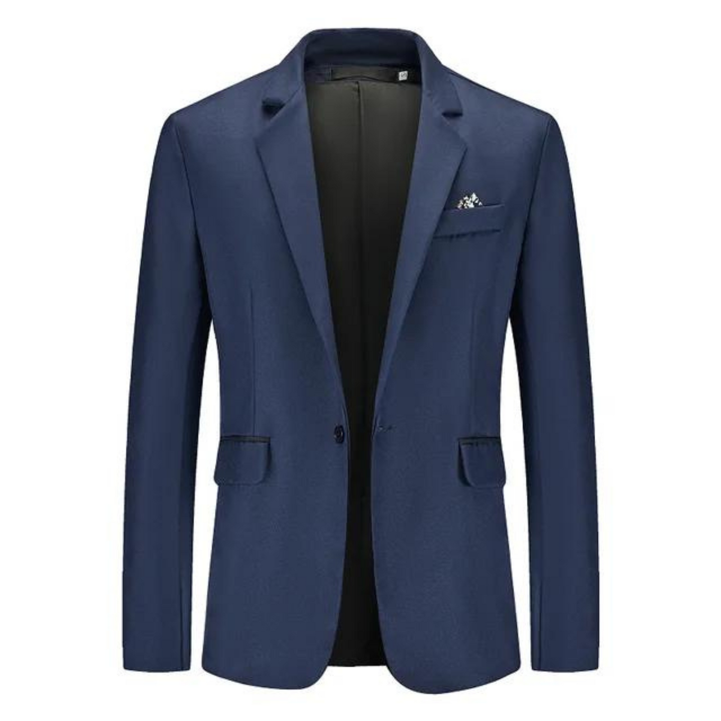 Men's Blazer – Tailored Slim Fit – Breathable Blend – Single Button – Notched Lapel