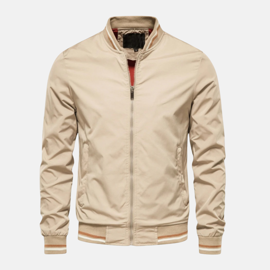 Leo Bomber Jacket | Relaxed Fit Hip-Length Jacket
