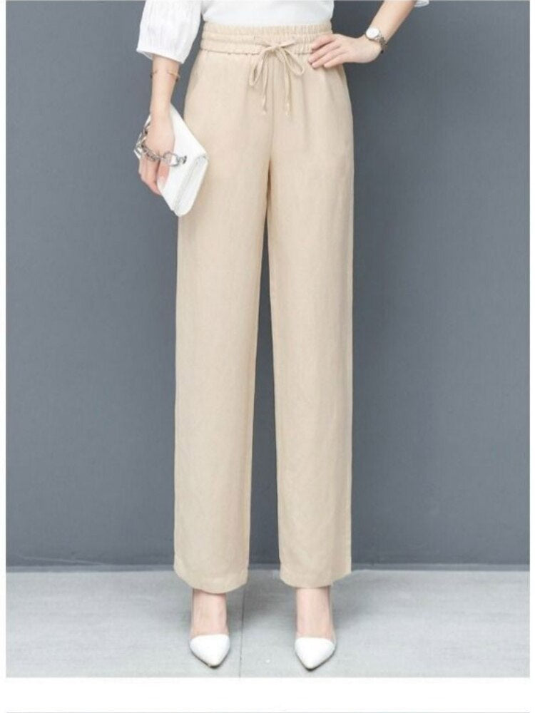 Effortlessly Chic Wide-Leg Denim Pants