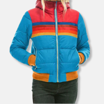 Sofia Vintage Colorful Puffer Jacket