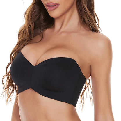 Women’s Bandeau Bra – Strapless Seamless Fit – Soft Stretch – Everyday Comfort