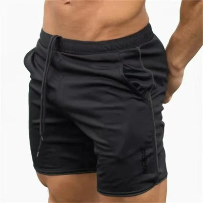 Men’s Swim Trunks – Slim Fit – Stretch Quick-Dry Fabric – Mid-Thigh – Elastic Waistband