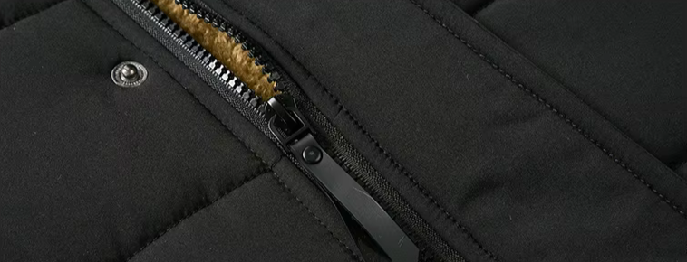 Leo Hooded Quilted Parka | Fur Trim Button Front Parka