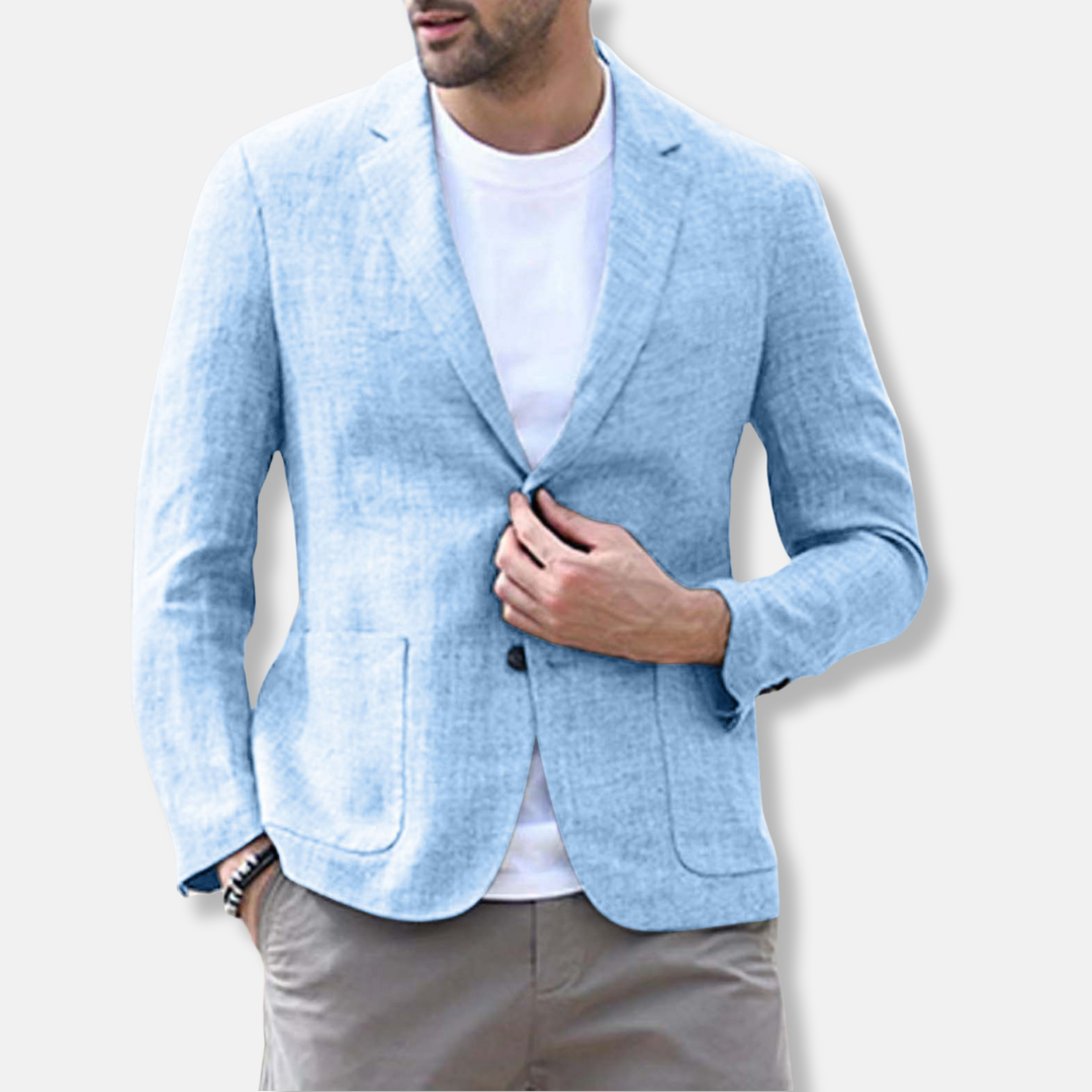 Men’s Blazer – Slim Fit – Breathable Blend – Single Breasted – Notch Lapel