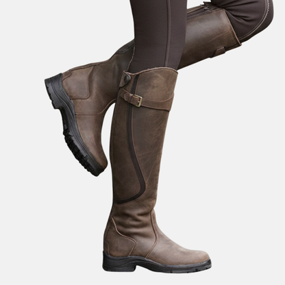 Florence Structured Fit Hiking Boots | Buckle Detail Lug Sole Hiking Boots