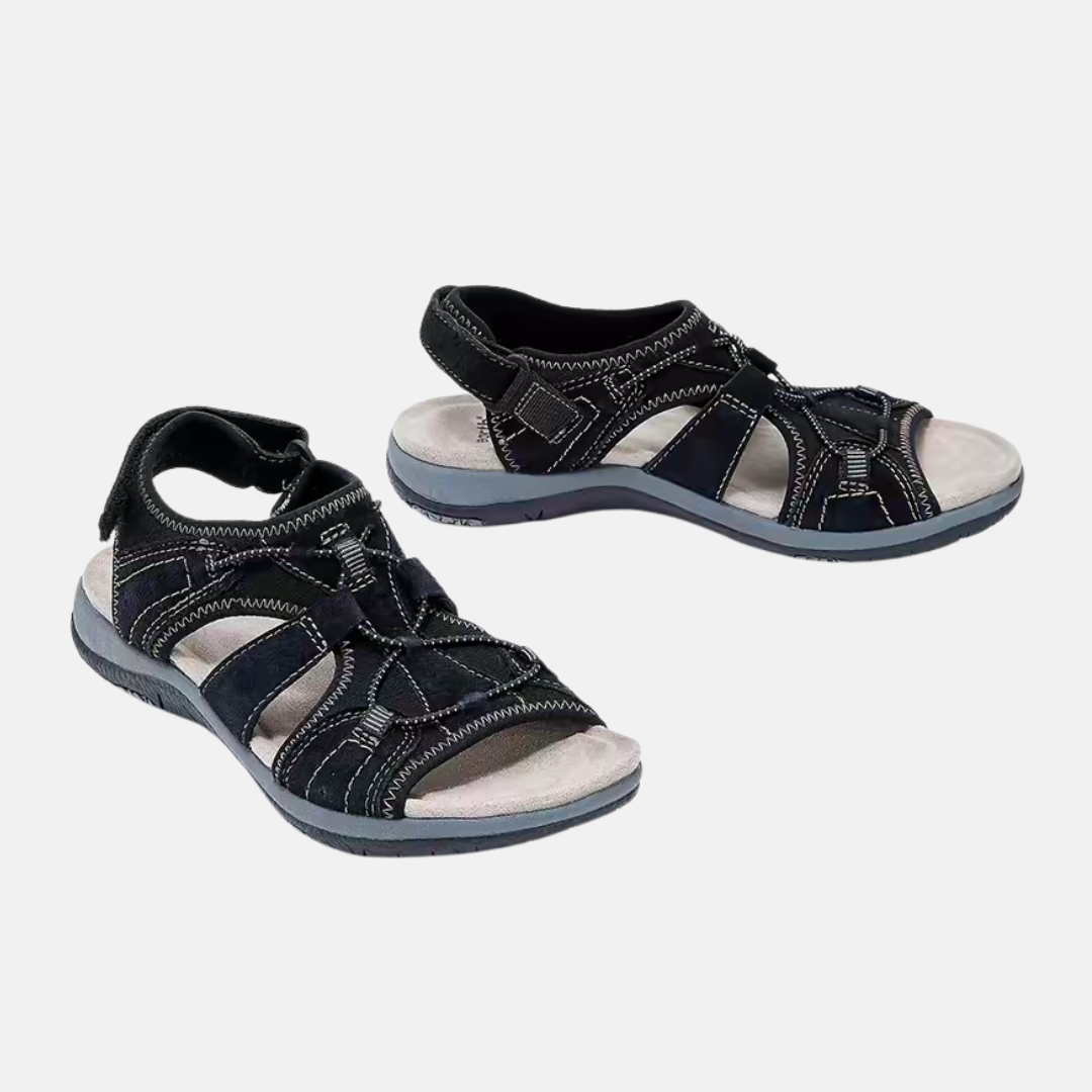Women’s Orthopedic Sandals – Adjustable Fit – Cushioned Insole – Open Toe Design