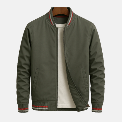 Men’s Bomber Jacket – Regular Fit – Zip-Up with Ribbed Trim and Pockets