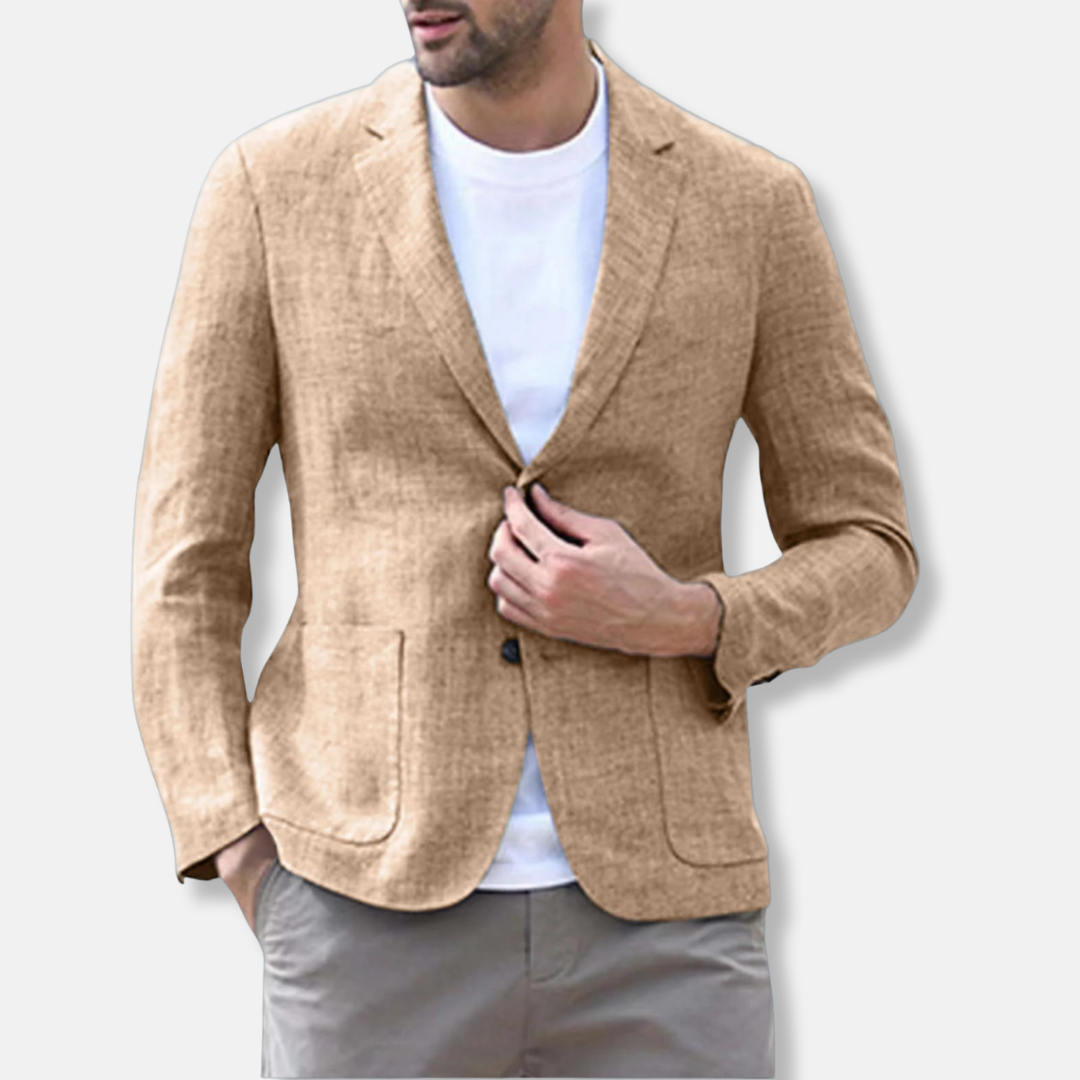 Men’s Blazer – Slim Fit – Breathable Blend – Single Breasted – Notch Lapel