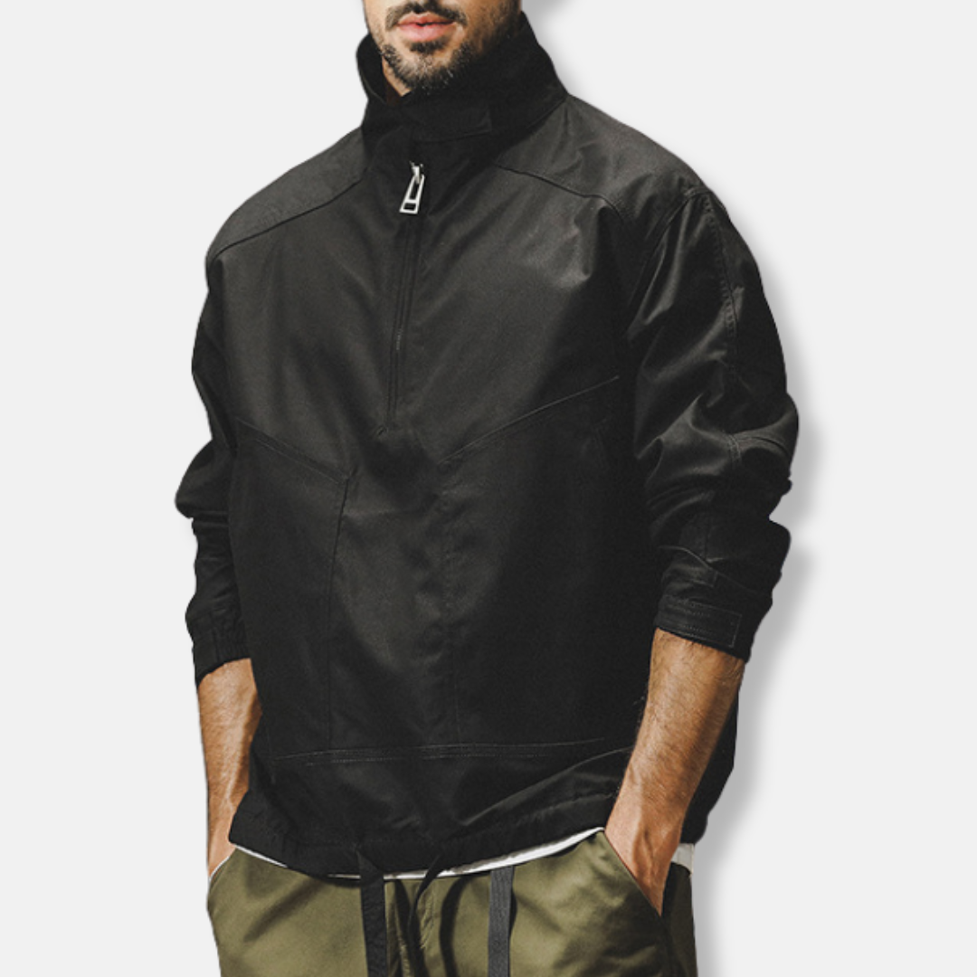 Men’s Outdoor Jacket – Windproof Water-Resistant – Relaxed Fit – Utility Design