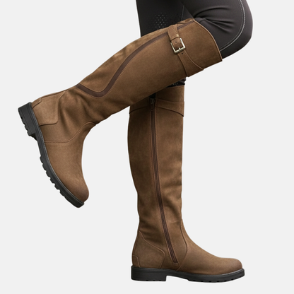 Florence Structured Fit Hiking Boots | Buckle Detail Lug Sole Hiking Boots