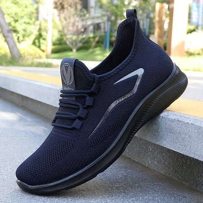 Men’s Athletic Sneakers – Lightweight Mesh – Breathable – Cushioned Flexible Sole