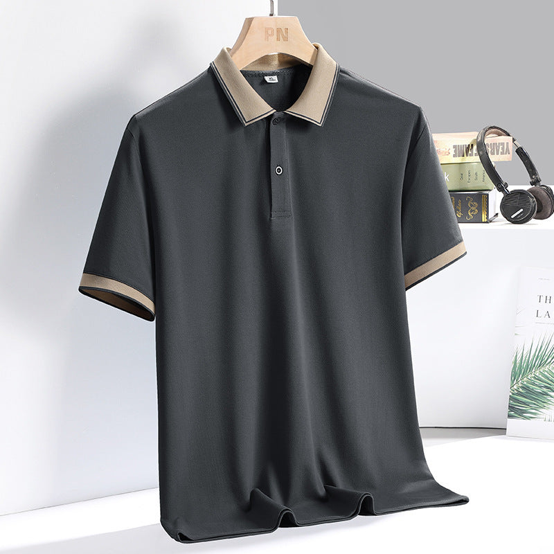 Men’s Polo Shirt – Breathable Blend – Standard Fit – Ribbed Collar – Short Sleeve