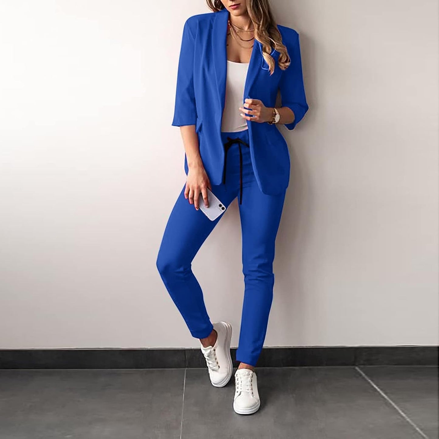Women’s Suit Set – Tailored Blazer – Slim Fit Trousers – Soft Luxury Fabric