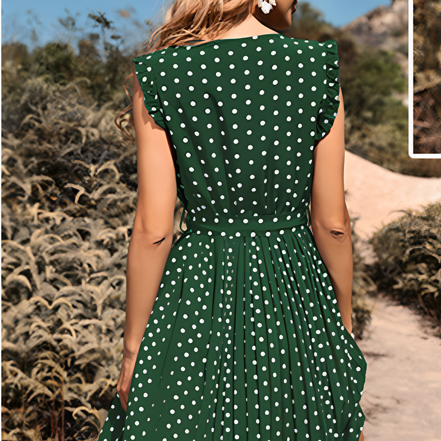 Effortless Sophistication: The Polka Dot Elegance Dress for Women