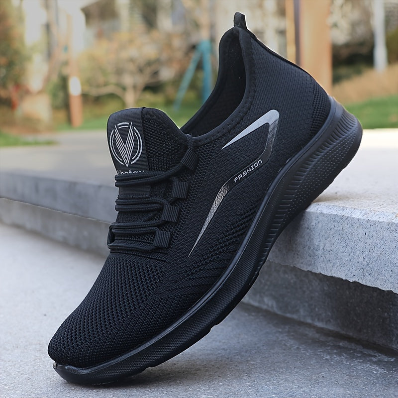 Men’s Athletic Sneakers – Lightweight Mesh – Breathable – Cushioned Flexible Sole