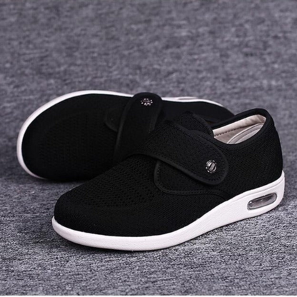 Women’s Supportive Shoes – Wide Fit – Adjustable Strap – Breathable Air Cushion Sole
