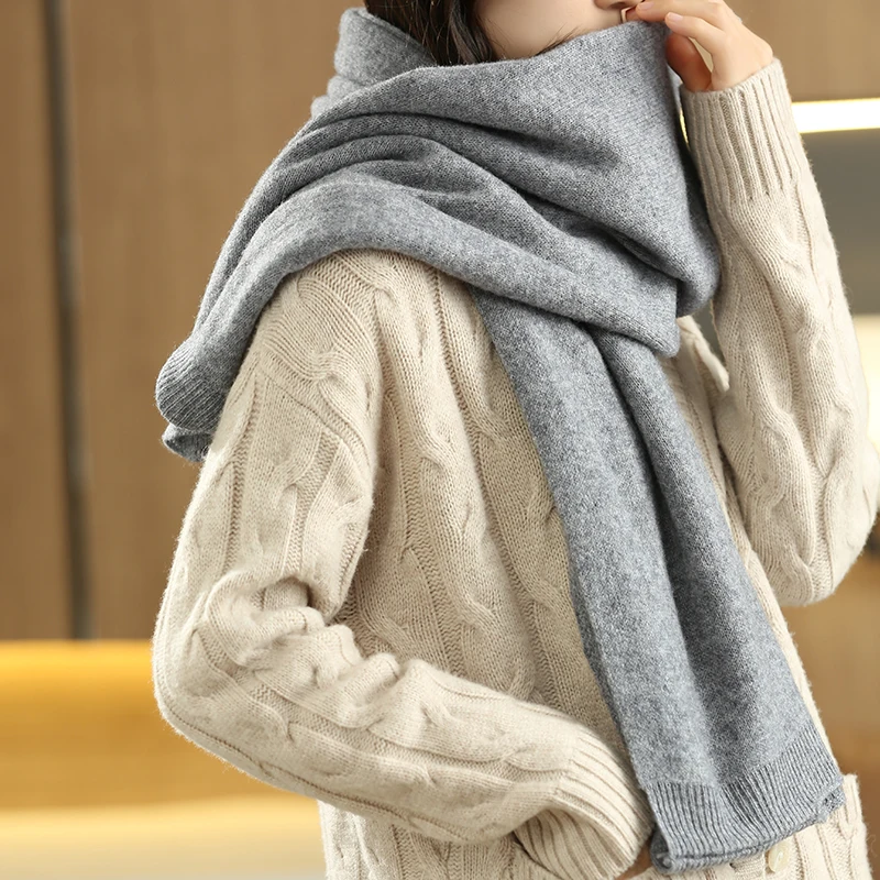 Isla Relaxed Fit Shawl | Open Front Ribbed Cuffs Shawl