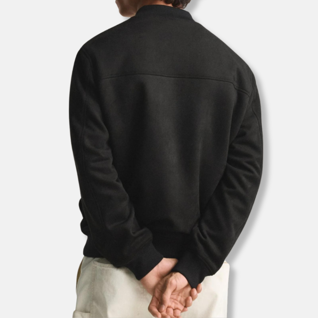 Men's Knitted Jacket – Minimalist Zip-Up – Casual Street Style Outerwear