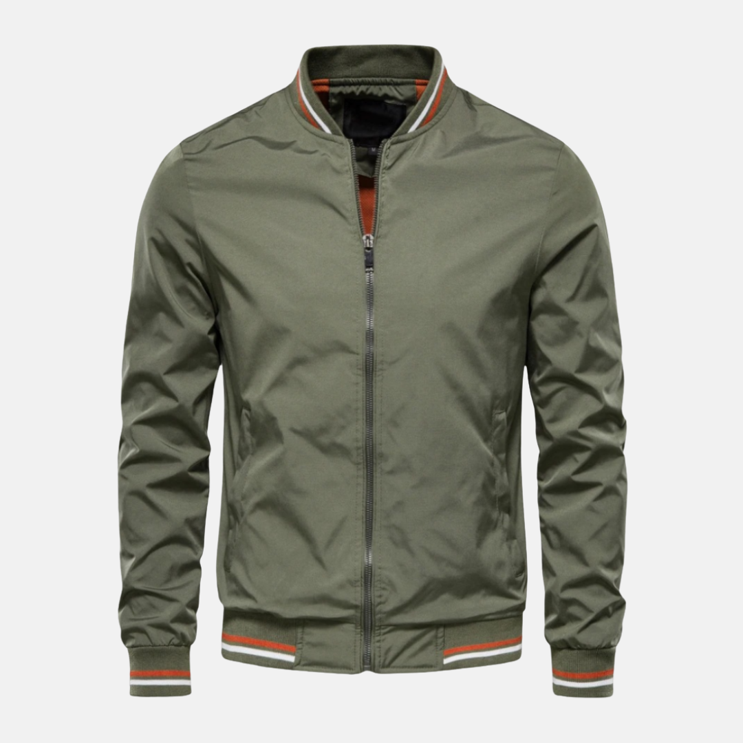 Leo Bomber Jacket | Relaxed Fit Hip-Length Jacket