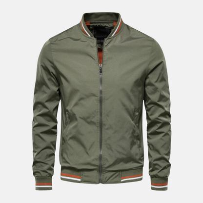 Leo Bomber Jacket | Relaxed Fit Hip-Length Jacket