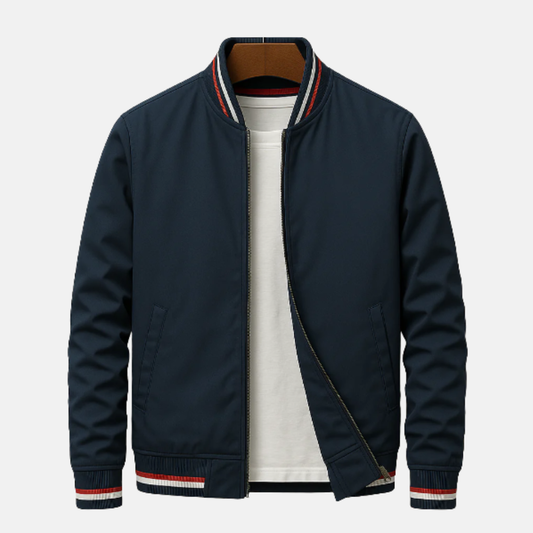Men’s Bomber Jacket – Regular Fit – Zip-Up with Ribbed Trim and Pockets