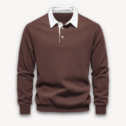 Men’s Polo Sweater – Soft Knit – Regular Fit – Long Sleeve Smart Casual Top