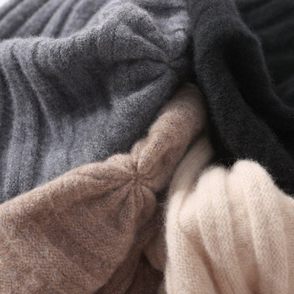 Olivia Ribbed Relaxed Fit Beanie | Solid Head Coverage Beanie