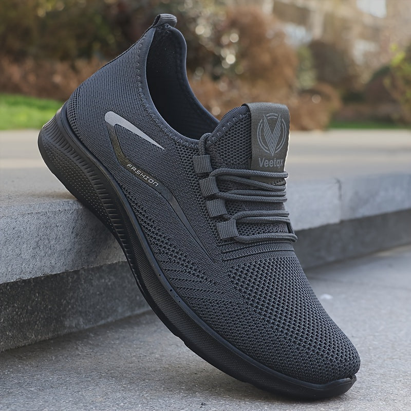 Men’s Athletic Sneakers – Lightweight Mesh – Breathable – Cushioned Flexible Sole