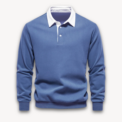 Men’s Polo Sweater – Soft Knit – Regular Fit – Long Sleeve Smart Casual Top