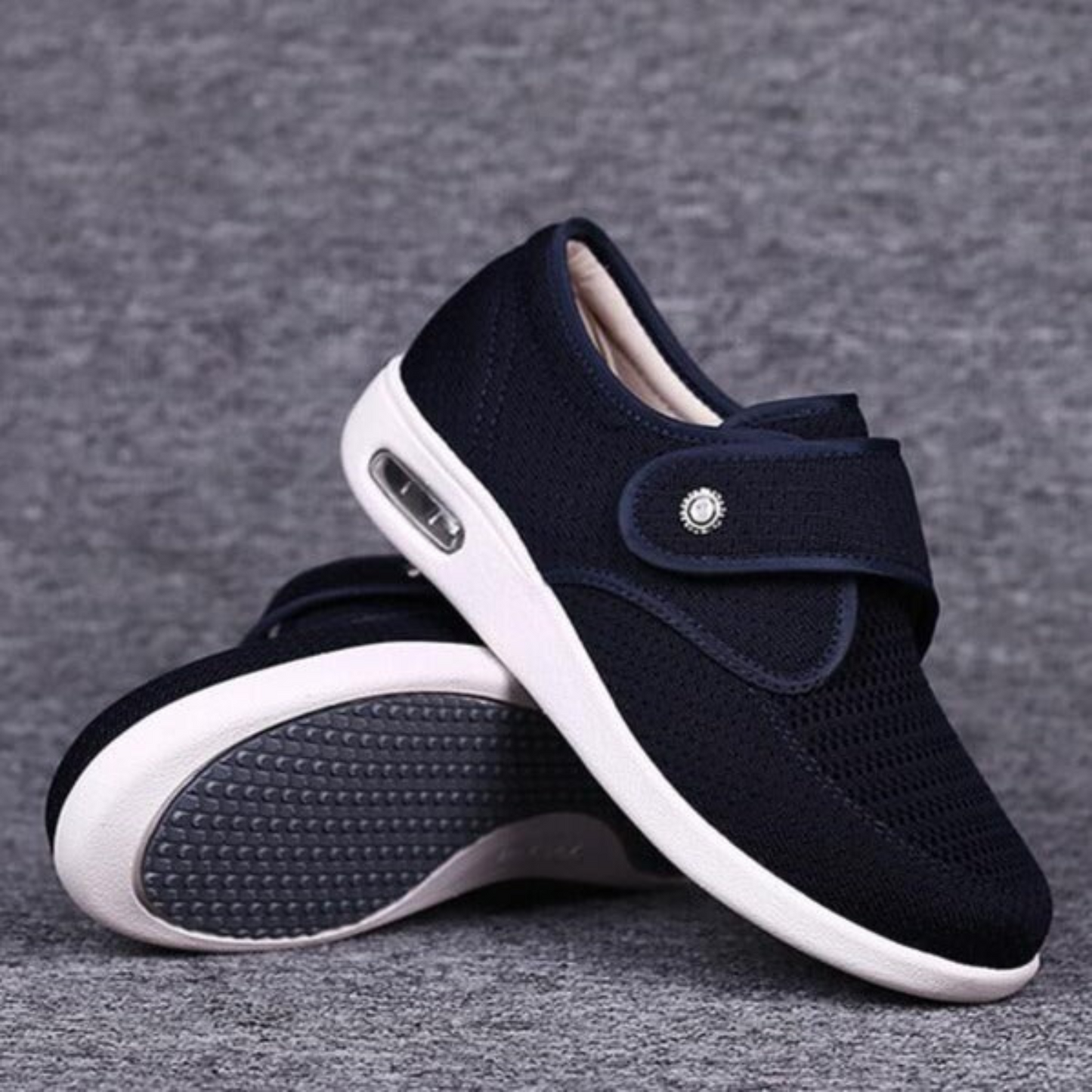 Women’s Supportive Shoes – Wide Fit – Adjustable Strap – Breathable Air Cushion Sole