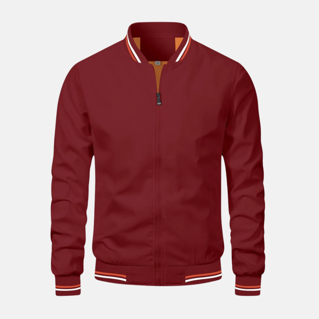 Leo Bomber Jacket | Relaxed Fit Hip-Length Jacket