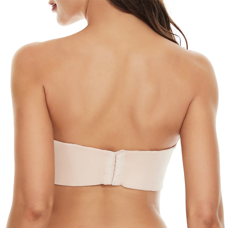 Women’s Bandeau Bra – Strapless Seamless Fit – Soft Stretch – Everyday Comfort