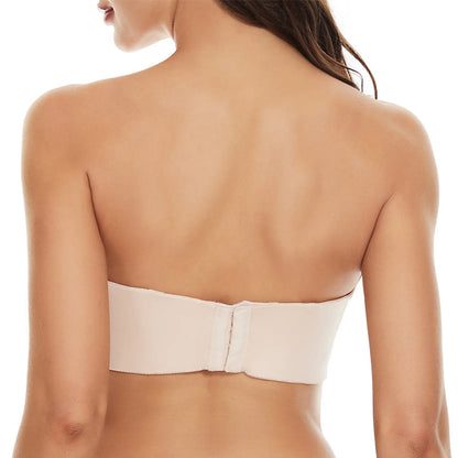 Women’s Bandeau Bra – Strapless Seamless Fit – Soft Stretch – Everyday Comfort