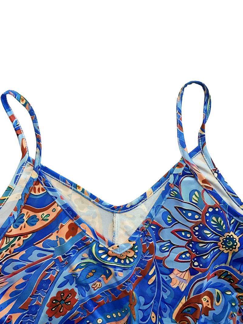 Women’s Cami Dress – Breathable Blend – A-Line Fit – Sleeveless V-Neck