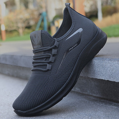 Men’s Athletic Sneakers – Lightweight Mesh – Breathable – Cushioned Flexible Sole