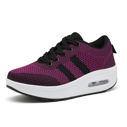 Women’s Athletic Shoes – Breathable Mesh – Air Cushion Sole – Supportive Lace-Up Fit