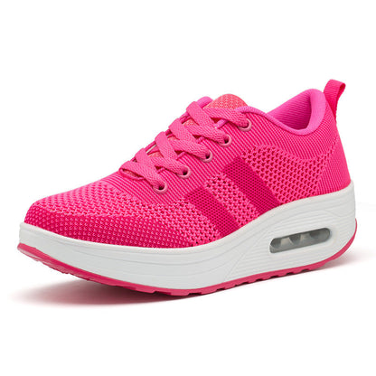 Women’s Athletic Shoes – Breathable Mesh – Air Cushion Sole – Supportive Lace-Up Fit