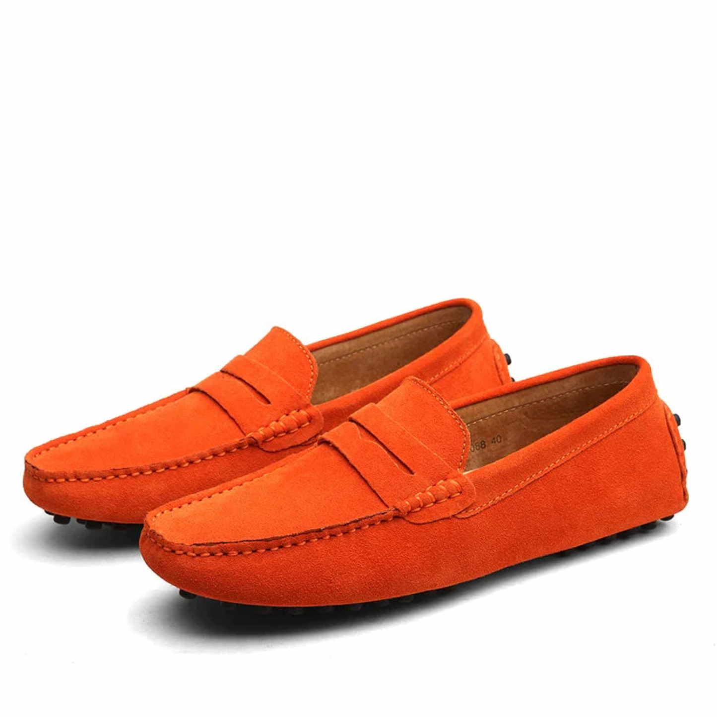 Men’s Loafers – Suede Look – Penny Strap – Slip-On – Low Profile Casual Fit