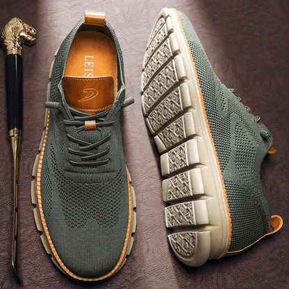 Men’s Sneakers – Knit Upper – Lace-Up Design – Supportive Sole – Casual Fit