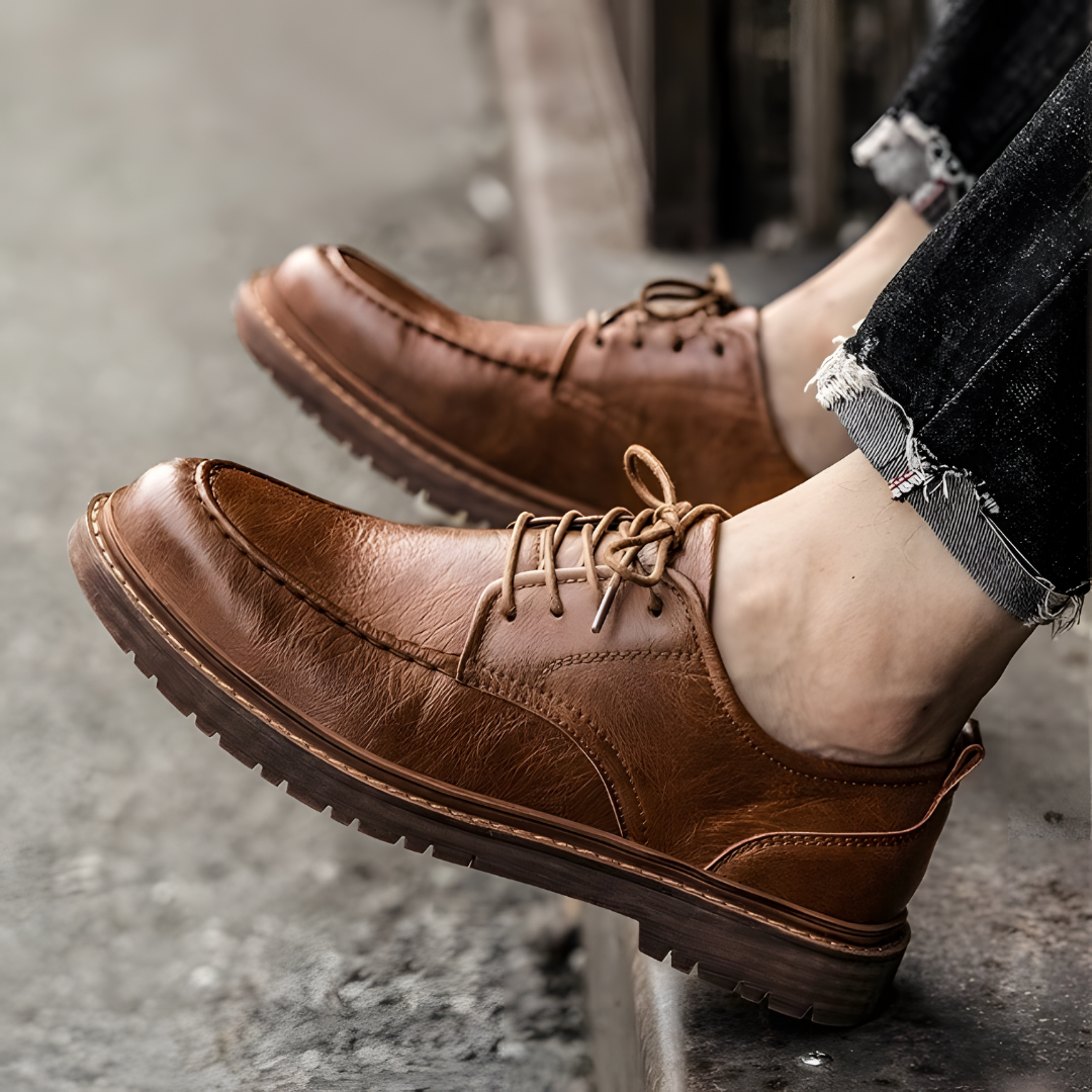 Men’s Dress Shoes – Polished Leather – Sleek Lace-Up – Classic Formal Fit