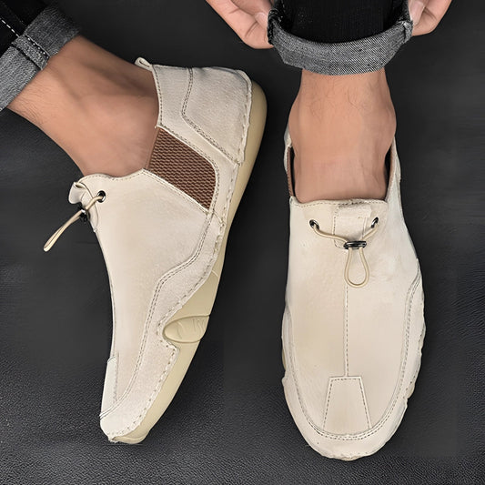 Men’s Slip-On Loafers – Flexible Fit – Breathable Mesh – Bungee Cord Closure