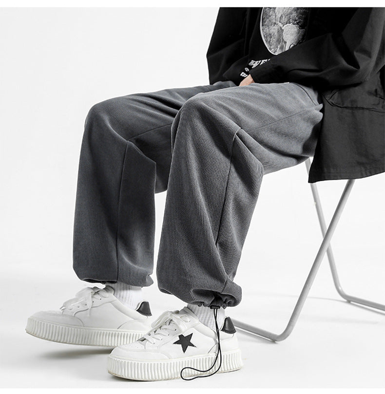 Jacob Relaxed Fit Pants | Drawstring Waist Side Pockets Pants