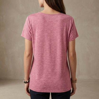 Isla Relaxed Fit Top | Short Sleeve Solid Top