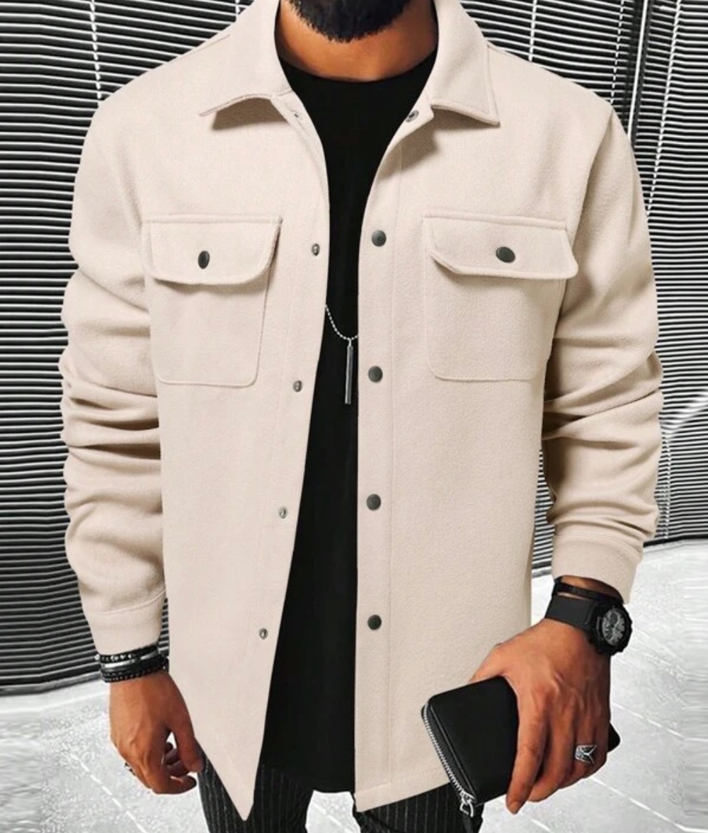 Men’s Button Down Shirt – Relaxed Fit – Chest Pockets