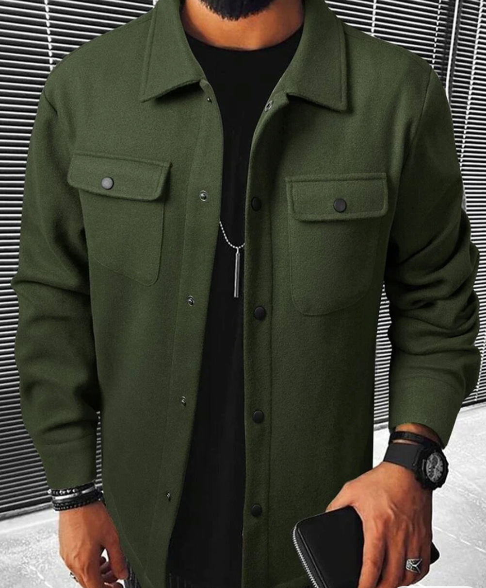 Men’s Button Down Shirt – Relaxed Fit – Chest Pockets