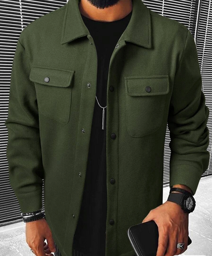 Men’s Button Down Shirt – Relaxed Fit – Chest Pockets