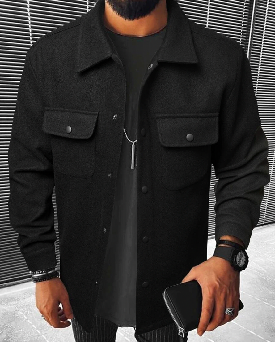 Men’s Button Down Shirt – Relaxed Fit – Chest Pockets